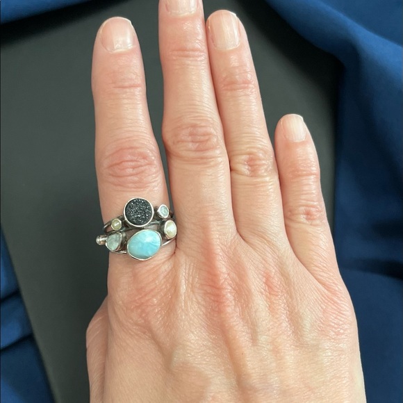 Sterling Silver Boho Ring - Size 9 - Picture 2 of 4